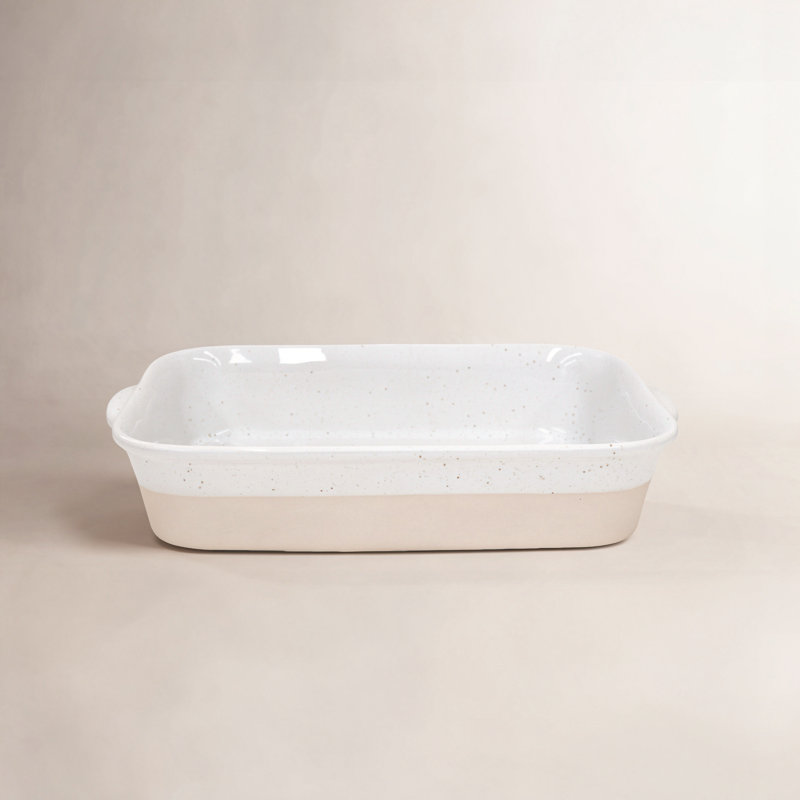 Costa Nova Fattoria Rectangle Stoneware Baker Bakeware, 13.75" x 9.5"