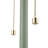 Lampe de table 2 lumières vert sauge