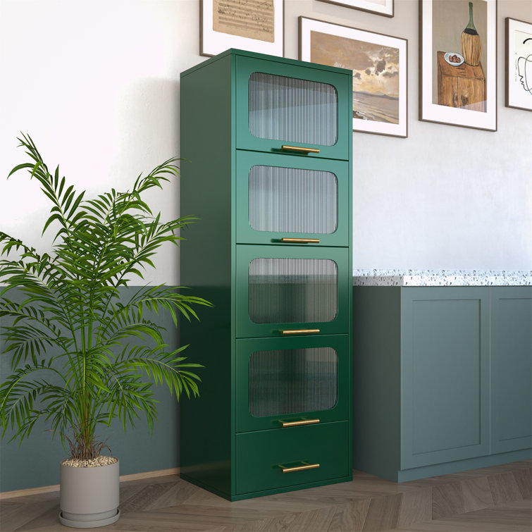 Latitude Run® Metal Storage Cabinet With Lock, Free Standing