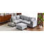 Canapé modulaire 90 po avec structure mobile et solide, gris - prise de charge élégante et durable, addition-560656716