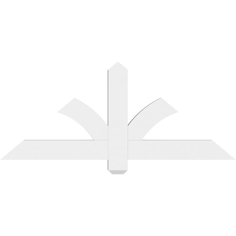 Support pour pignon en PVC Redmond, H 20 po x l 48 po (pas: 10/12), P 2 po x F 4 po