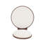 Ensemble de 2 chaises chiars avec cadre en bois et dossier rond-1467966157