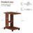 Agripina Mobile 2-Tier Wooden Side Table-984826150