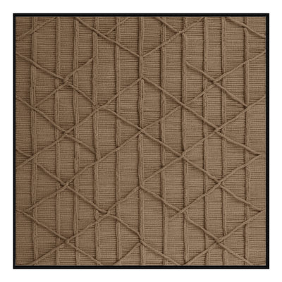 Machine Washable Trellis Brown Area Rug