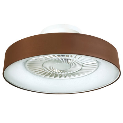 Ventilateur de plafond encastré à 7 pales à DEL Machutte avec télécommande et ensemble d'éclairage inclus