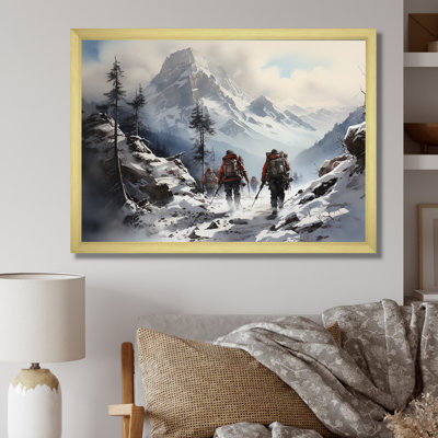 " Mountain Hiking In Winter I "