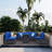 8-piece Outdoor Patio Furniture Sectional Set-1263083781