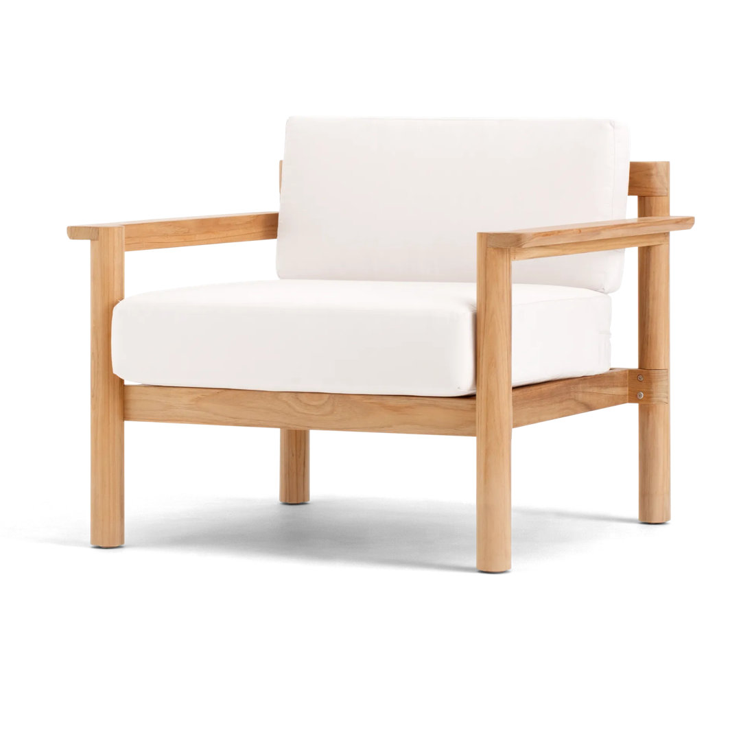 Haven Teak Outdoor Lounge Chair , Sunbrella® Cushions Included Neighbor Cushion 