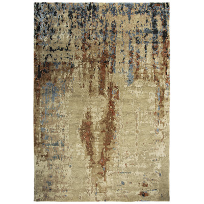 Wool Abstract Indoor Rug