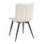 44cm H Cotton Upholstered Metal Side Chair-4628364