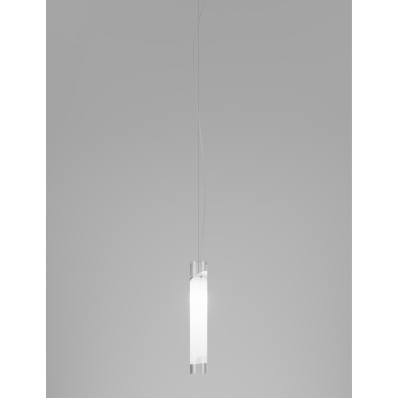 Lio Suspension Crystal White Satin Nickel E26 Ul, 98" H x 3" W x 3" D, Yes, 2700 Kelvins