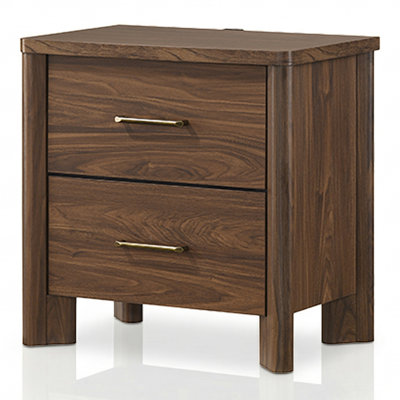 Elena 2-Drawer Nightstand with USB Ports