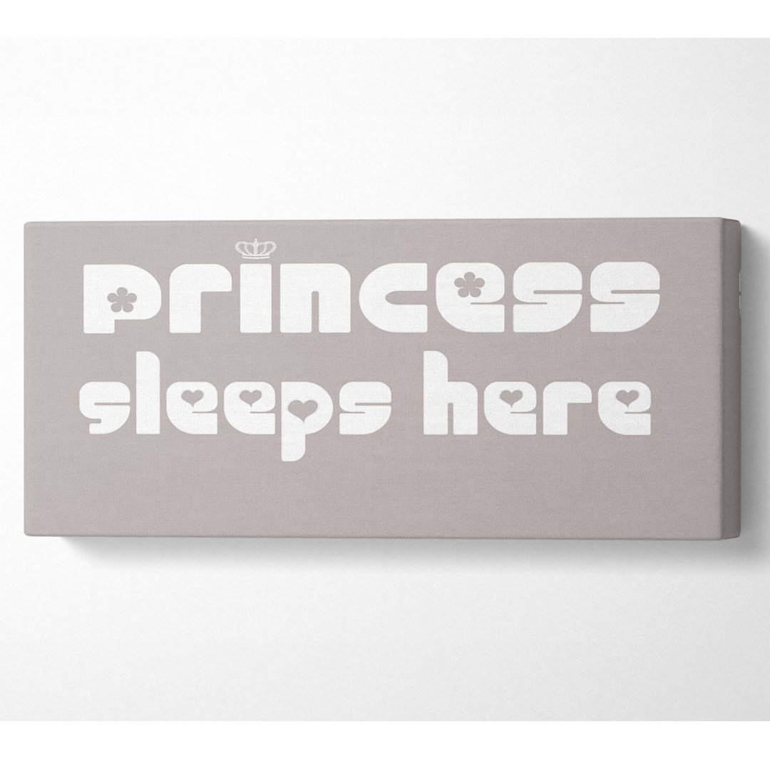 Princess Sleeps 2 Beige - Kunstdrucke auf Leinwand