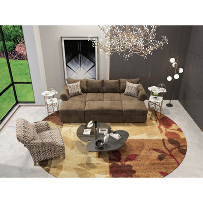 Ellyza Upholstered Sectional Symmetrical