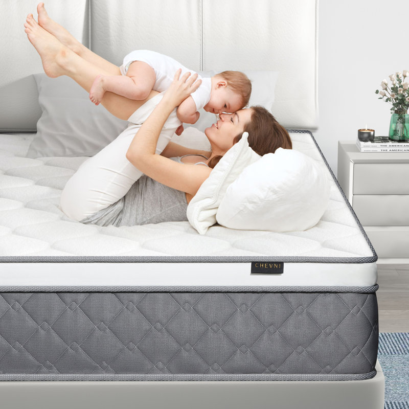 Medium Hybrid Mattress with Certi-PUR US Certified Foam, Full, 12"