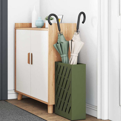 Umbrella Stand With Storage 28 X 12 X 41 Cm Steel
