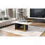 Ensemble de 2 tables basses modernes et luxueuses, petite table de bout carrée avec plateau spacieux et centre-366224831