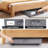 Under Bed Storage with Wheels and Clear Window Underbed Storage Bins Containers 3 Handles and Label Clothes Storage