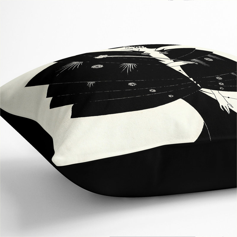 The Black Cape Vol.2 Scatter Cushion, 40cm H x 40cm W x 15cm D, Black