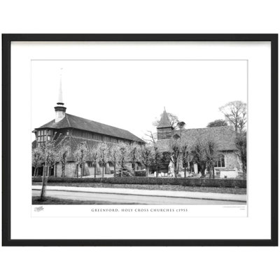 Greenford, Holy Cross Churches C1955 by Francis Frith - Single Picture Frame Print