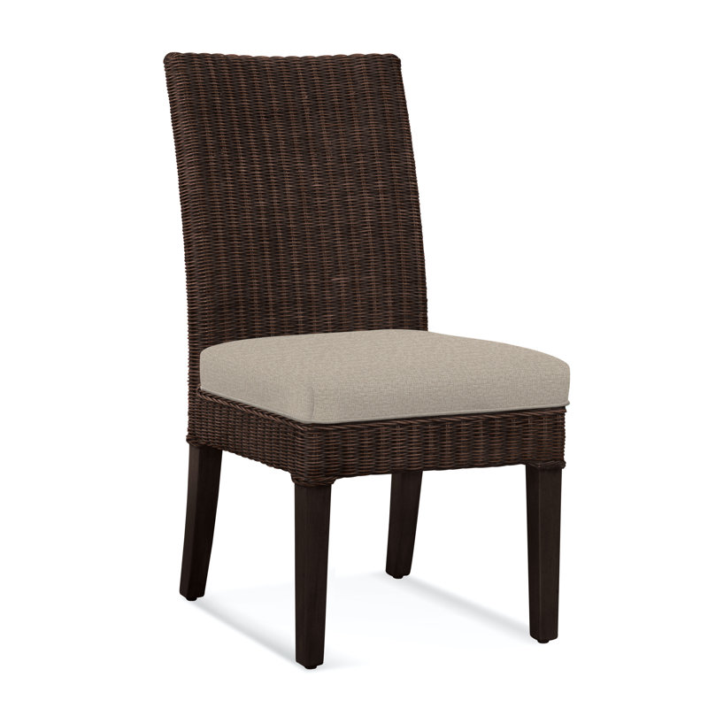 Deb 19'' H Upholstered Parsons Chair, Beige Performance Fabric; 0851-73, Coffee