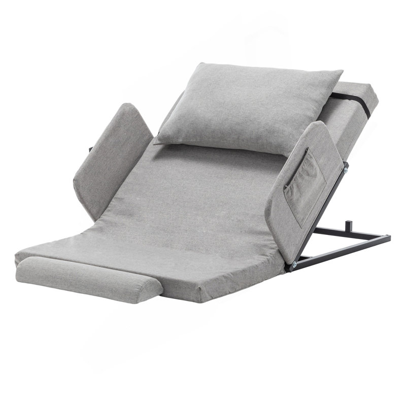 Electric Adjustable Bed Backrest With Safety Rails - 300 Lbs Capacity, 4-68° Lift Range, Machine Washable Cover - Ideal For Elderly, Pregnancy, Patient Care  Mobility Assistance