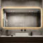 Miroir de salle de bain à DEL avec fonction désembuage à une touche, intensité variable en trois couleurs