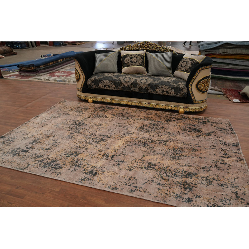 Tapis moderne à motif abstrait All-Over 7 x 10