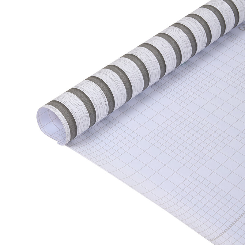 Self-Adhesive Wood Grain Stripe PVC Wallpaper, 1000 cm L x 60 cm W, White