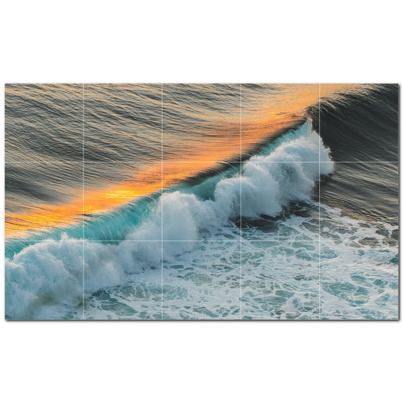 8'' x 8'' Satin Ceramic Decorative Mural