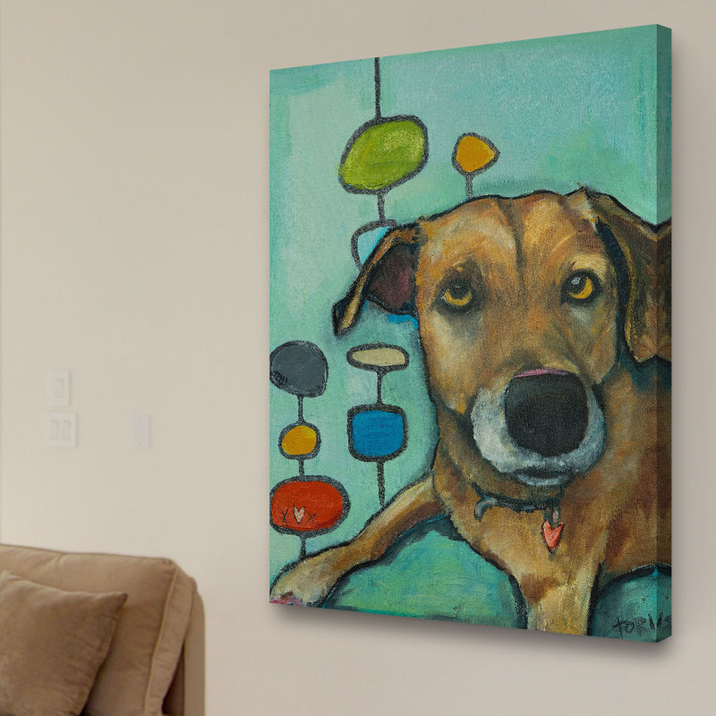 « loyauté companion », reproduction de peinture à l’huile sur toile tendue, H 31 po x l 24 po x P 1,5 po