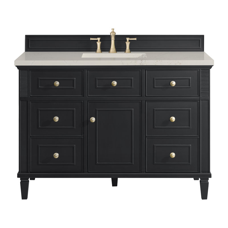 Lorelai 48'' W Single Vanity, Black Onyx, Siberian