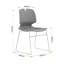 Ensemble de 4 chaises de bureau empilables modernes-1362145299