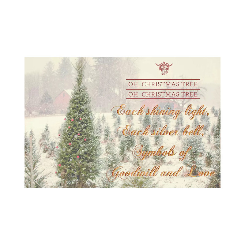 Holiday Messages II by Kelly Poynter - Wrapped Canvas Gallery-Wrapped Canvas Giclée, 30.48 cm H x 45.72 cm W