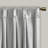 Luxurious Silver Pleat Curtain Panel With Elegant Tieback