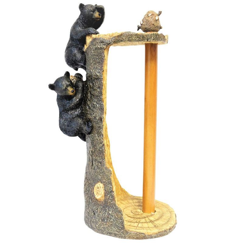 Porte-essuie-tout en résine rustique