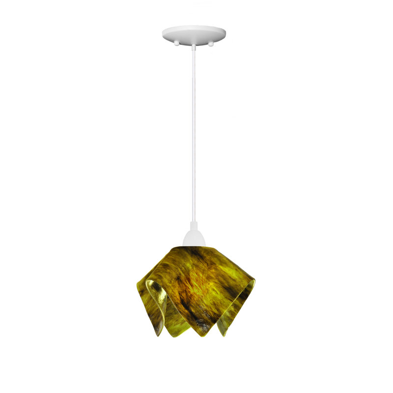 Luminaire suspendu Amergin, Petit, Blanc, Écorce