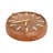 Glam Analog Clock with Metal Resin Mango Wood and Aluminum Construction and Modern Design Elements for Stylish Decorative Accent Display-465365783