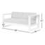 Causeuse d'extérieur Camela de 65 po de largeur avec coussins Sunbrella-98127517