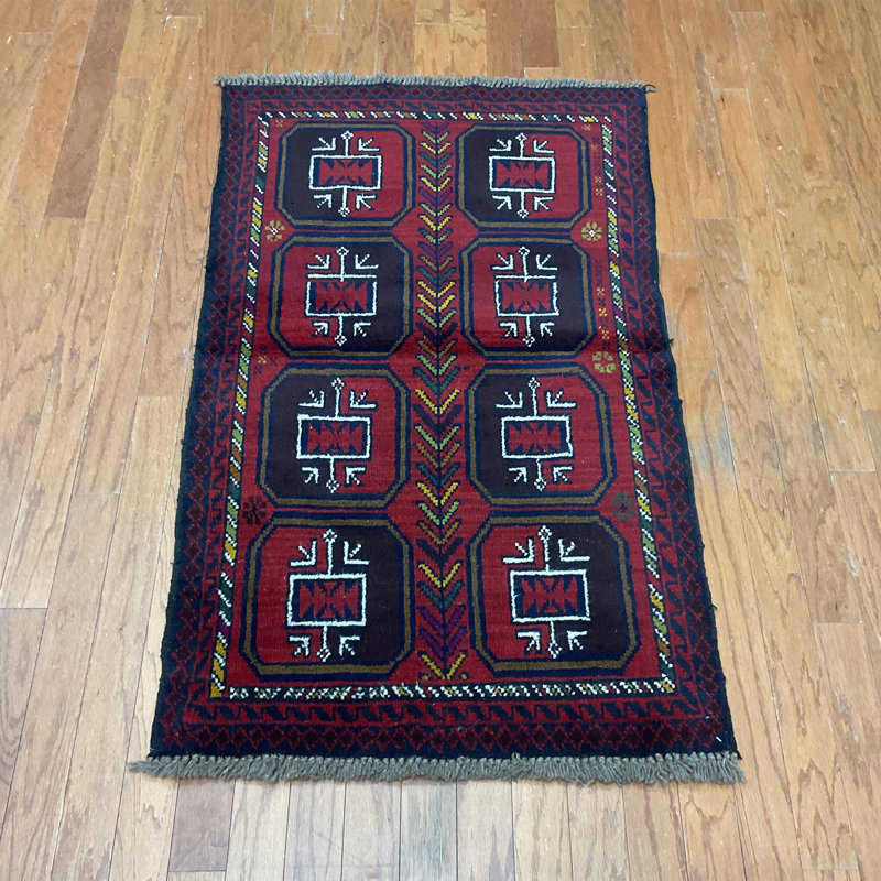 Handmade Balouchi Wool Rug