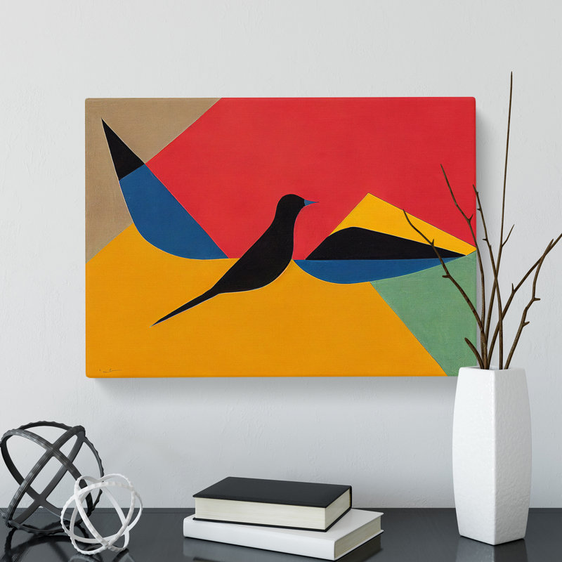 Dove Bird Abstract Vol.3 - Wrapped Canvas, 35cm H x 50cm W x 3cm D