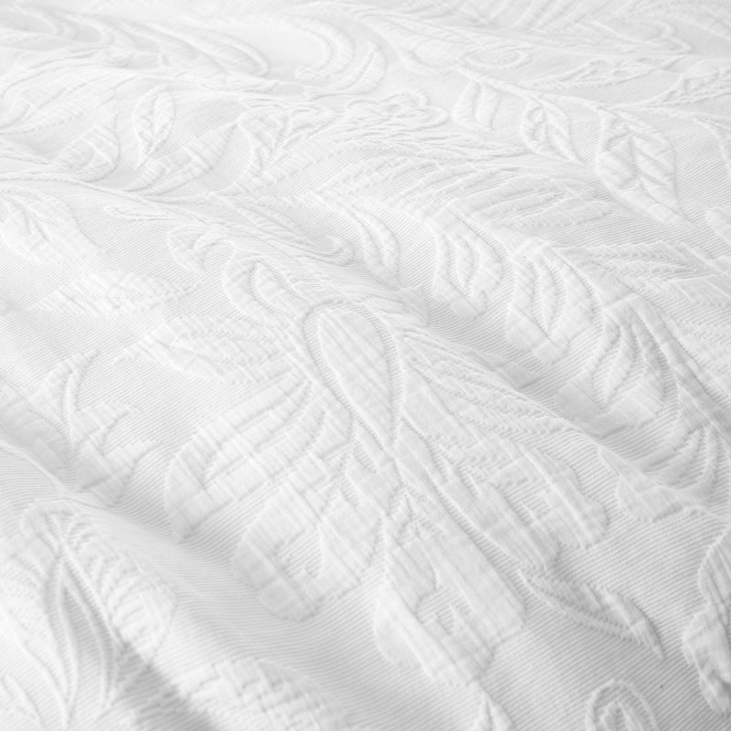 Fleur Matelassé Jacquard 200 Thread Count Cotton Duvet Cover Set, Single Duvet Cover + 1 Standard Pillowcase