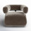 Lize Genuine Leather Swivel Barrel Chair