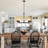 5-Lights Dimmable Linear Chandelier