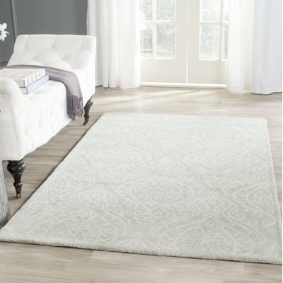 Floral Wool Hand Woven Area Rug