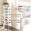 7 porte-chaussures rotatifs, rangement rotatif à 360 °, support rotatif blanc, organisateur, convient à 28 paires,