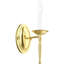 Applique murale 1 lumière Vintage, 4,25 po de hauteur, matériau de base en acier.-549173755