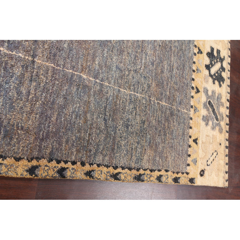 Tapis oriental abstrait marocain noué à la main 5 x 12