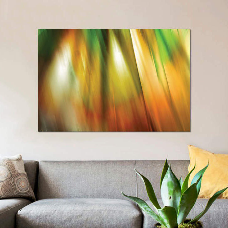 «Tie Dye II», impression sur toile, H 18 po x l 26 po x P 1,5 po, Toile tendue, Pas de tapis
