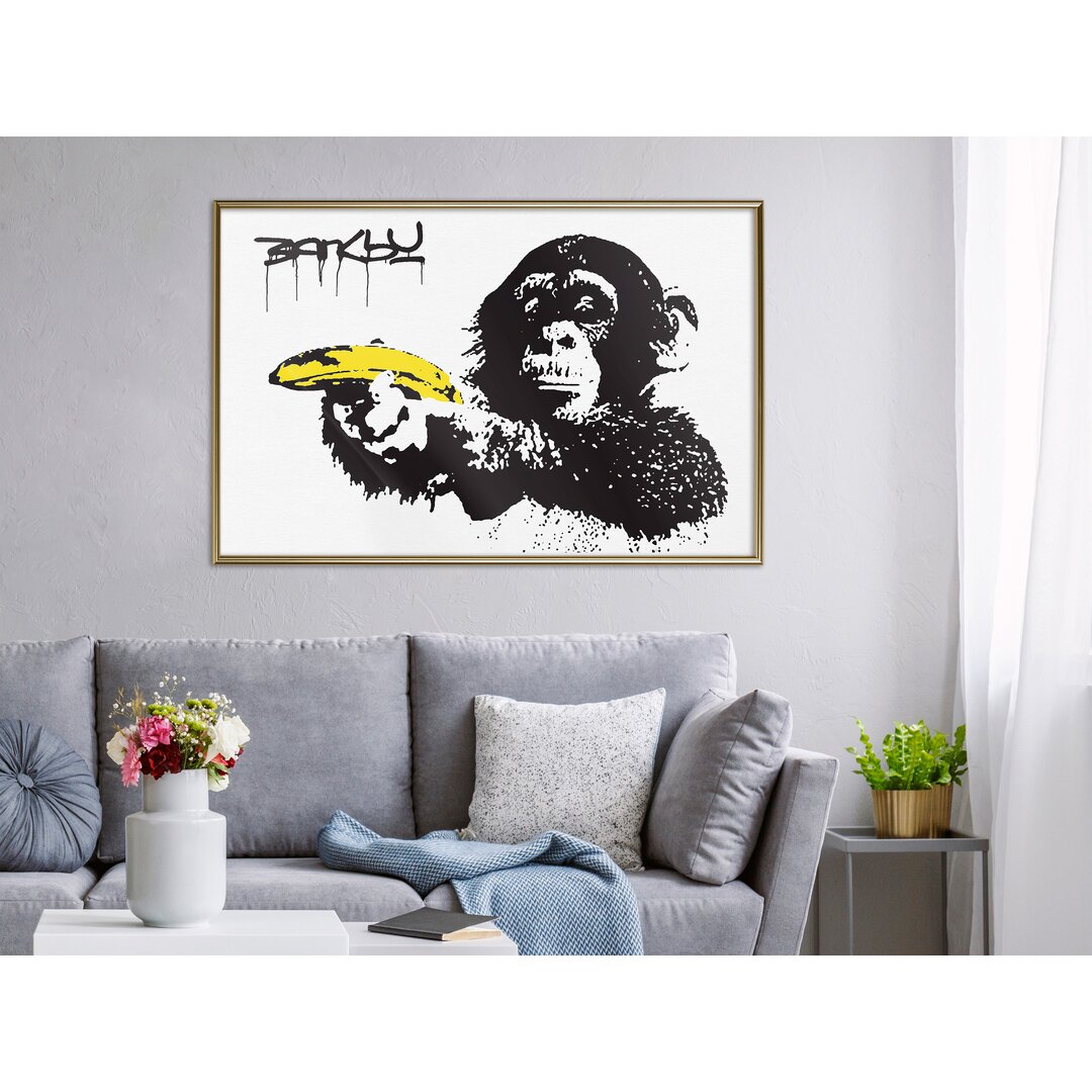 Gerahmter Grafikdruck Banksy: Banana Gun I